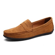 Large Size Men Casual Shoes New Summer Driving Slip On Loafers Moccasins Luxury Brand Suede Leather