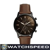 Fossil FS5437 Townsman Chronograph Brown Leather Men's Watch