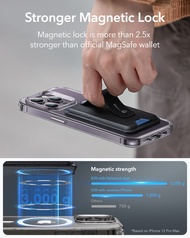 [beigz] ESR for iPhone 15 14 HaloLock Magnetic Wallet for iPhone 14 Pro Max Smart Card Storage Case 