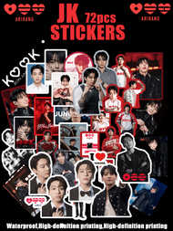SET OF 72pcs ARMY OT7 ARIRANG ARMY OT7 ARIRANG （JKJKOOK）themed Sticker Set Graffiti Decals