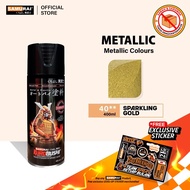 Samurai 040 Sparkling Gold Metallic Colour - Aerosol Coating Spray Paint for Automotive Car Motorcyc