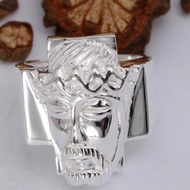 Mens genuine silver  Nazareno ring