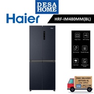 [FOC DELIVERY WITHIN K.L.] HAIER HRF-IM480MM (BL) 480L FOUR DOORS TWIN INVERTER REFRIGERATOR GLASS/P