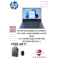 HP Victus Gaming 16-D1069TX 16.1" FHD 144Hz Gaming Laptop Blue