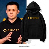 hoodie lelaki hoodie Binance Coin An Zhao Changpeng Sweater Berkerudung yang sama untuk lelaki dan w