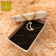 CODstock✳TOP GOLD Moon Necklace saudi gold 18k pawnable legit gold necklace for men necklaces aesthe