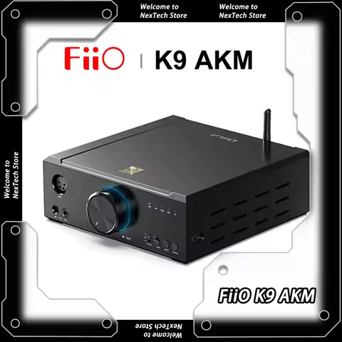 FiiO K9 AKM Bluetooth DAC AMP Headphone Amplifier Desktop Hi-Res Audio AK4199EQ AK4499EX THX AAA LDA