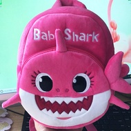 2018 New Cartoon Baby Shark School Bag for Children Kids Cute Plush School Backpack Blue Rose Yellow