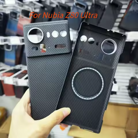 Magnetic Aramid Carbon Fiber Phone Case Cover On For Magsafe ZTE Nubia Z80 Ultra 5G Global NubiaZ80 