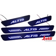 TOYOTA ALTIS 11/12代 迎賓踏板 外門檻踏板 卡夢改裝 門檻條 COROLLA ALTIS專用配件 LED藍光 ALTIS 11/11.5代