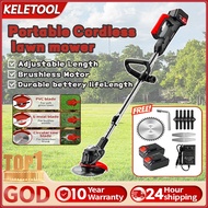 Electric grass cutter Cordless Lawn Mower Garden Lightweight Batteries mesin potong rumput Lawn Mowe