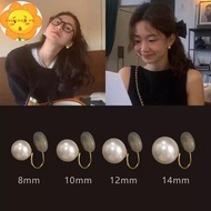 VASTJI Pearl Ear Clip Fashion Without Ear Hole Earings Simple Ear Cuff Fake Piercing Fashion Jewelry