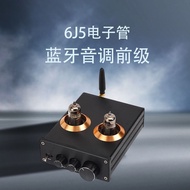 6J5Electron Tube Fever HIFI Preamp QCC3034Bluetooth5.1Gall Machine High and Low Tone Amplifier Front