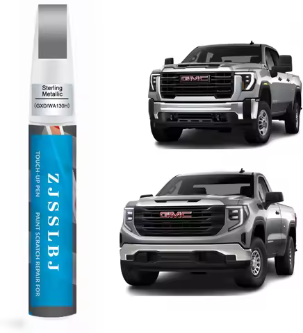 Car Touch Up Paint(Sterling Metallic(GXD/WA130H)) for GMC, Car Paint Scratch Repair Kit, Quick & Eas