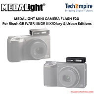 MEDALight F20 Mini Flash Camera Speedlite Flash Light Standard Hot Shoe Mount for Ricoh GR4/GR3/GR3X