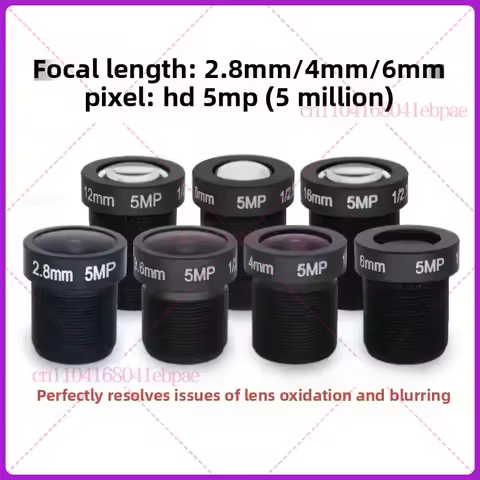 ​​1pcs Replacement Glass Lens for EZVIZ C8W/C6C/C2 Cameras，5MP HD，M12 Interface Security Camera Acce