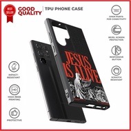 Case Casing Samsung S25 S24 S23 S22 S21 S20 Ultra Plus FE Jesus Is Alive AH0114 Custom N2