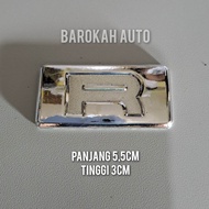emblem logo R untuk mobil daihatsu xenia new