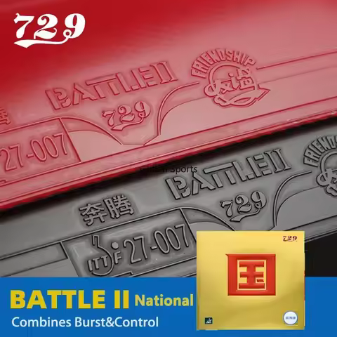 729 BATTLE 2 NATIONAL Blue Sponge Table Tennis Rubber (Super Select) Pingpong Sponge Stickiness Inne