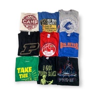 Men Tshirt Bundle Gred A Baju Lelaki Murah Printed Cotton Tokol USA Bale Pakaian Branded Round Neck Short Sleeve