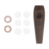M MBAT Kazoo Kayu Rosewood Alat Muzik Tiupan Mudah Alih Untuk Pemula/Pencinta Muzik/Set Kazoo Bahagi