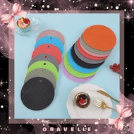 ORAVELLE Heat Resistant Silicone Coaster LARGE Anti-Slip Silicone Coaster/ Pot Plate Glass Bowl Fryi