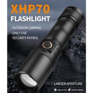 High Power 1500Lumen Flashlight Type-c USB Rechargeable P70 Led 3 Modes Flashlight Telescopic Zoomab