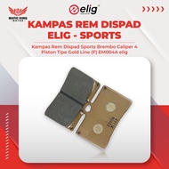 ELIG Front Disc Brake Pads Brembo Caliper 4 Piston Gold Line SPORTS EM 004A Aprilia Benelli Cagiva B