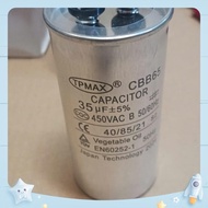 Good quality aluminum capacitor 35uf -450v 2 pieces CBB65 capacitor aircond
