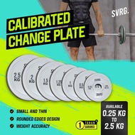 Svrg. Calibrated Change Plates 0.5kg - Steel Plates - Steel Weight Plates