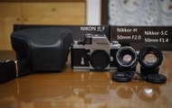 【售】NIKON大F尼康頂級F系列的開山始祖(Photomic)加購50mm,35mm,105mm FM2 F3轉接上S
