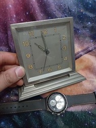 70年代古董機械上鏈鐘  要抹油