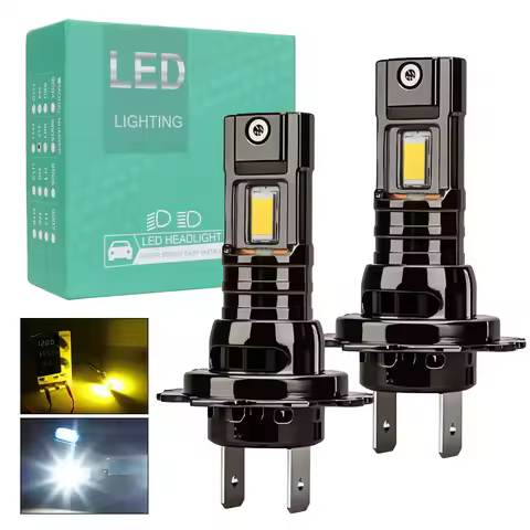 2Pcs H7 LED Headlight Canbus Wireless Mini LED H4 Car Headlamp 3570 Chip Super Bright Auto Fog Lamp 