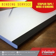 Book Content Binding, A5 Binding, A4 Binding, Stapler Tape Binding, Wire-O Binding, Binding Service