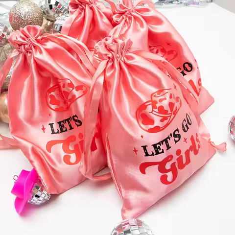 5pcs Let’s Go Girls Hangover Recovery Kit bags Disco Space Cowgirl Bachelorette Party bridal shower