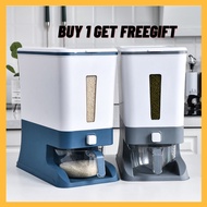 Rice Storage Box Beras 12kg Rice Dispenser Storage Container Cereal Dispenser Container Cereal Stora