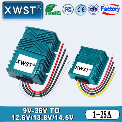 XWST DC DC 9-35V 12v 24v to 12.6v 13.8v 14.5v Constant Current 5A-25A CC Ternary Lithium Lithium Iro