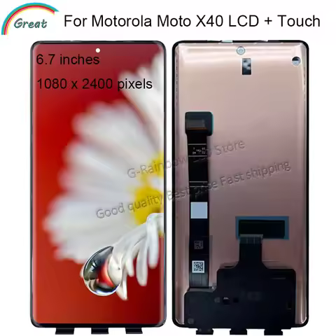 6.7'' For Motorola Moto X40 LCD XT2301-5 Touch Panel Screen Digitizer Assembly Replacement For Moto 