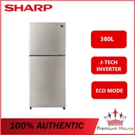 SHARP SJ3822MSS 380L INVERTER 2 DOORS FRIDGE/REFRIGERATOR