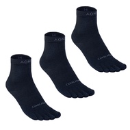 AONIJIE E4845 ถุงเท้าห้านิ้วสำหรับวิ่งแบบยูนิเซ็กซ์ 3 คู่/เซ็ต ถุงเท้าห้านิ้วสำหรับวิ่งแบบปีนเขาและเ