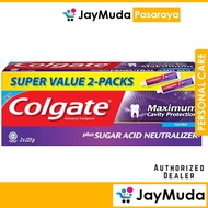 Colgate Maximum Cavity Protection 225g x 2pack Cool Mint Ubat Gigi Sugar Acid Neutralizer