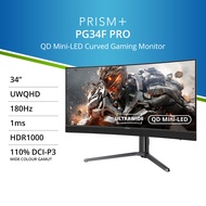 PRISM+ PG34F PRO | 34" UWQHD Ultrawide QD Mini-LED 180Hz Gaming Monitor
