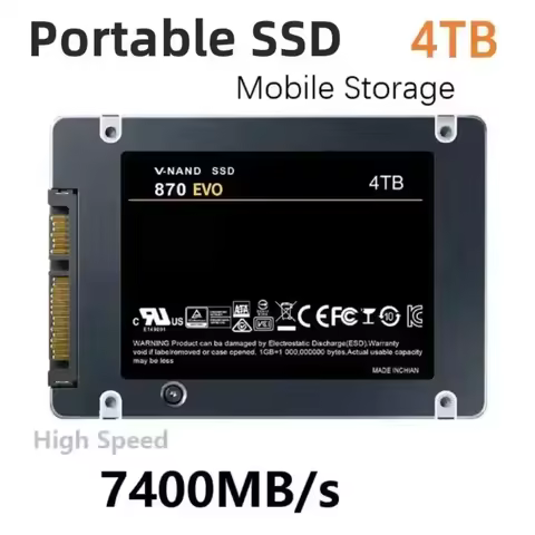 EAEY 4TB Solid State Disk SSD 870 EVO 1TB 2TB Internal HDD Hard Drive Sata3 2.5 Inch For Laptop Micr