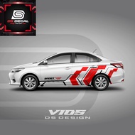 Vios car Sticker - Car Decal - Ds Decal​- 2 sides