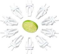 10 Pcs Bird Cage Food Holder, Millet Holder for Bird Cage, Parrot Fruit Vegetable Clips Plastic Bird