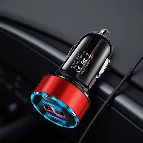 LED Display USB Phone Charger Car Charger Mobile Phone Adapter Car Charger