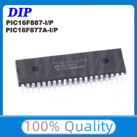 5Pcs/lot Best Quality original PIC16F887-I/P PIC16F877A-I/P PIC16F887 PIC16F877A DIP-40 Chips