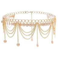 Gesper Rantai Sabuk Wanita Cewek Tali Belt Ikat Pinggang Korea Fashion