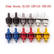 For Honda XL185 CBF125 CBF150 Motorcycle CNC Preload Adjuster Fork Bolts 33MM