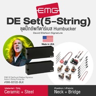 EMG DE Set 5 String David Ellefson Active Bass Pickup Set ปิ๊กอัพกีตาร์เบส 5 สาย รุ่นศิลปิน แบบ Humbucker วัสดุ Ceramic + Steel  -- Made in USA / 1 Year Warranty --